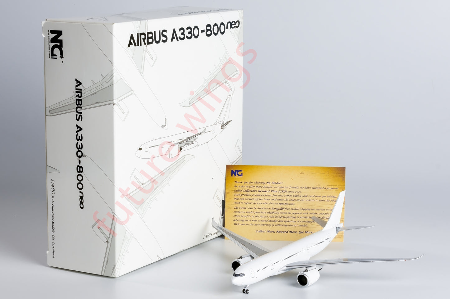 1:400 NG Models NG67000 Airbus A330-800 Blank Aircraft Model+Free Tractor