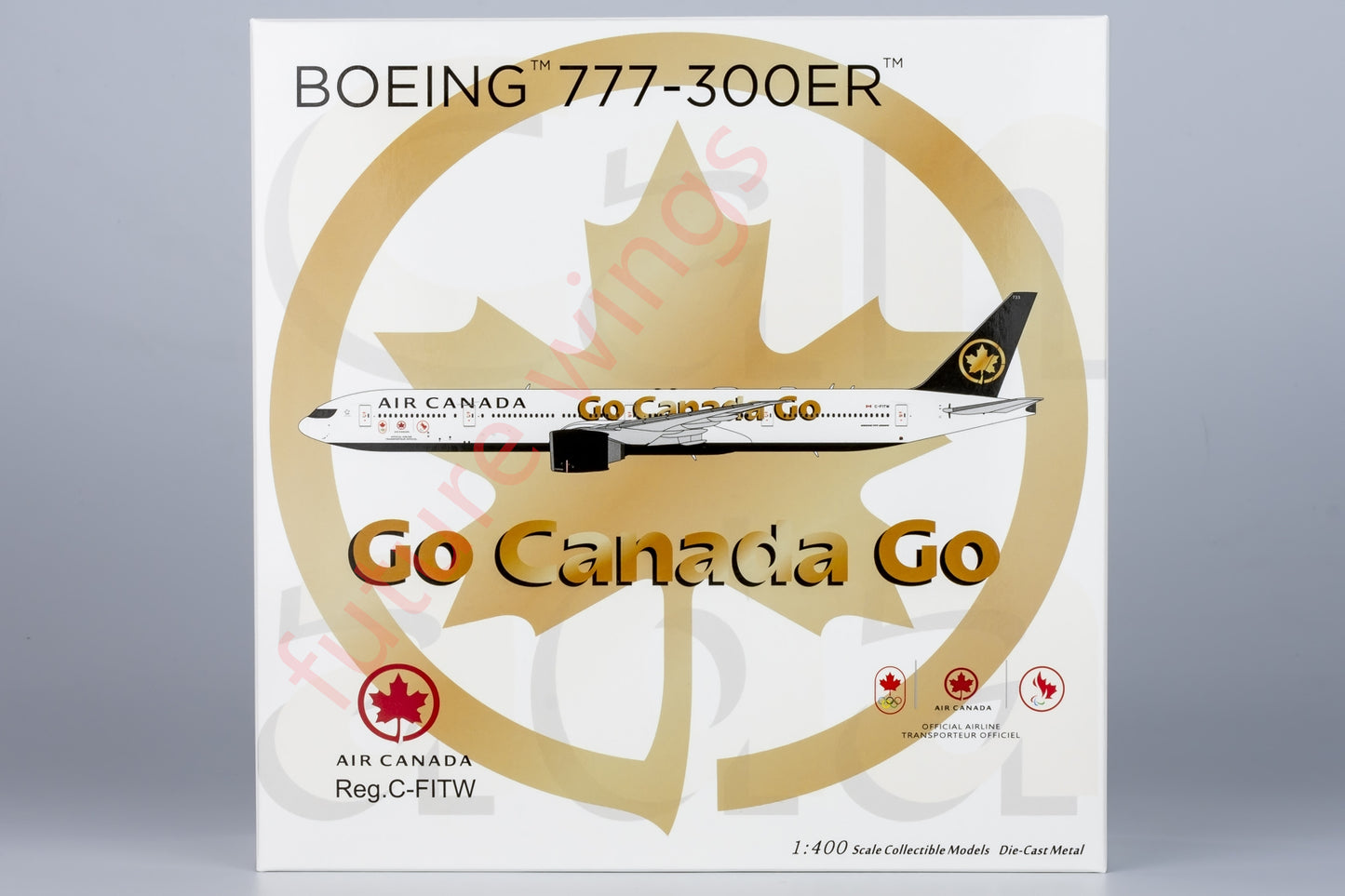 1:400 NG Models NG73057 Air Canada Boeing 777-300ER C-FITW Aircraft Model+Free Tractor