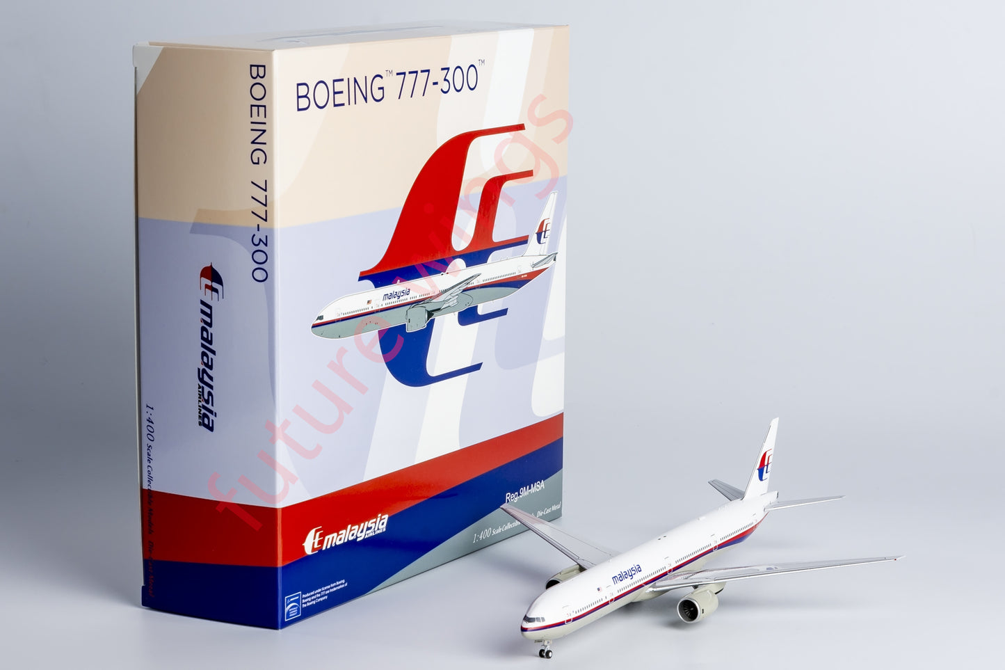 1:400 NG Models NG73045 Malaysia Airlines Boeing 777-300 9M-MSA Aircraft Model+Free Tractor