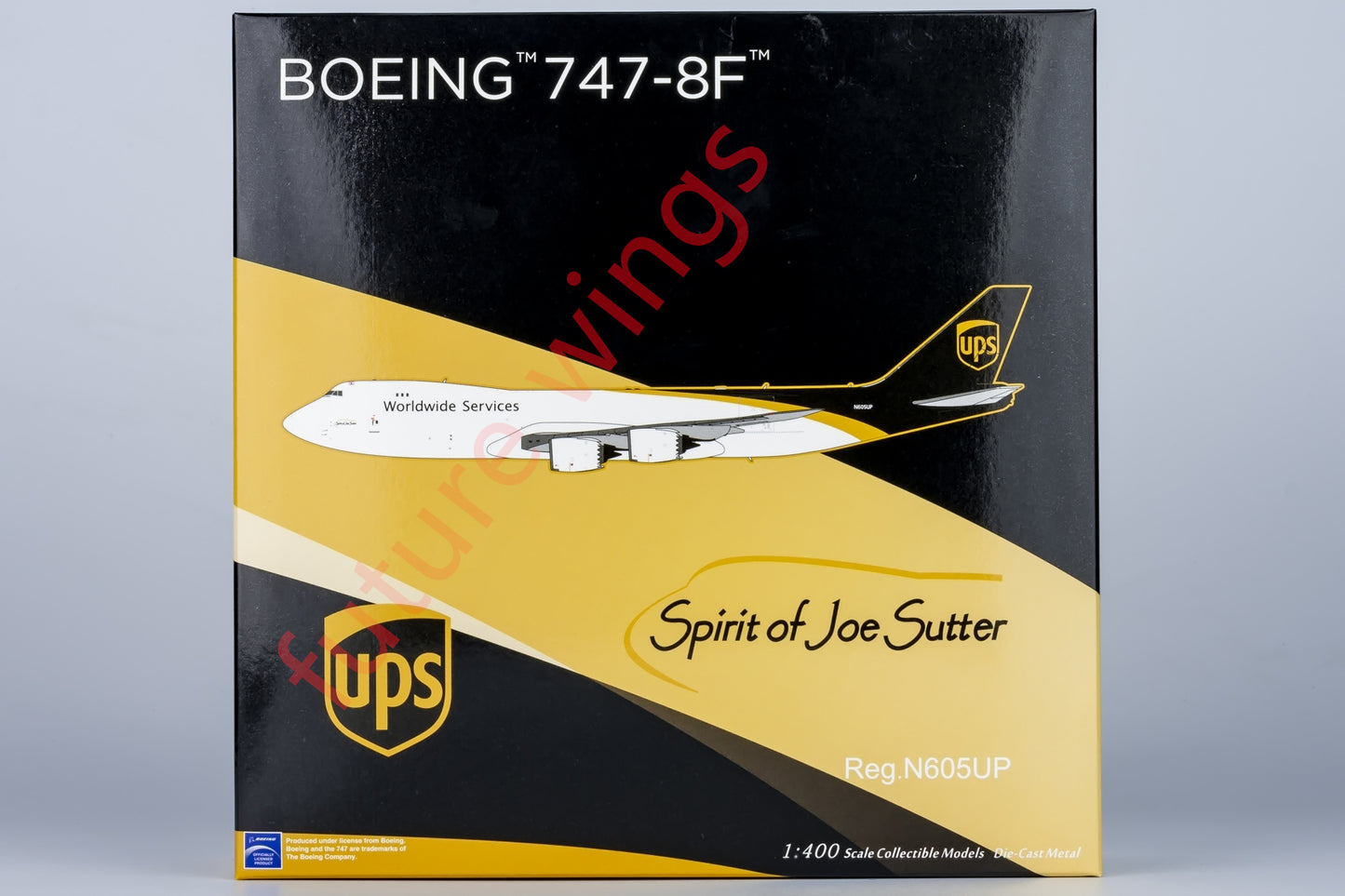 1:400 NG Models NG78026 UPS Boeing 747-8F N605UP Aircraft Model+Free Tractor