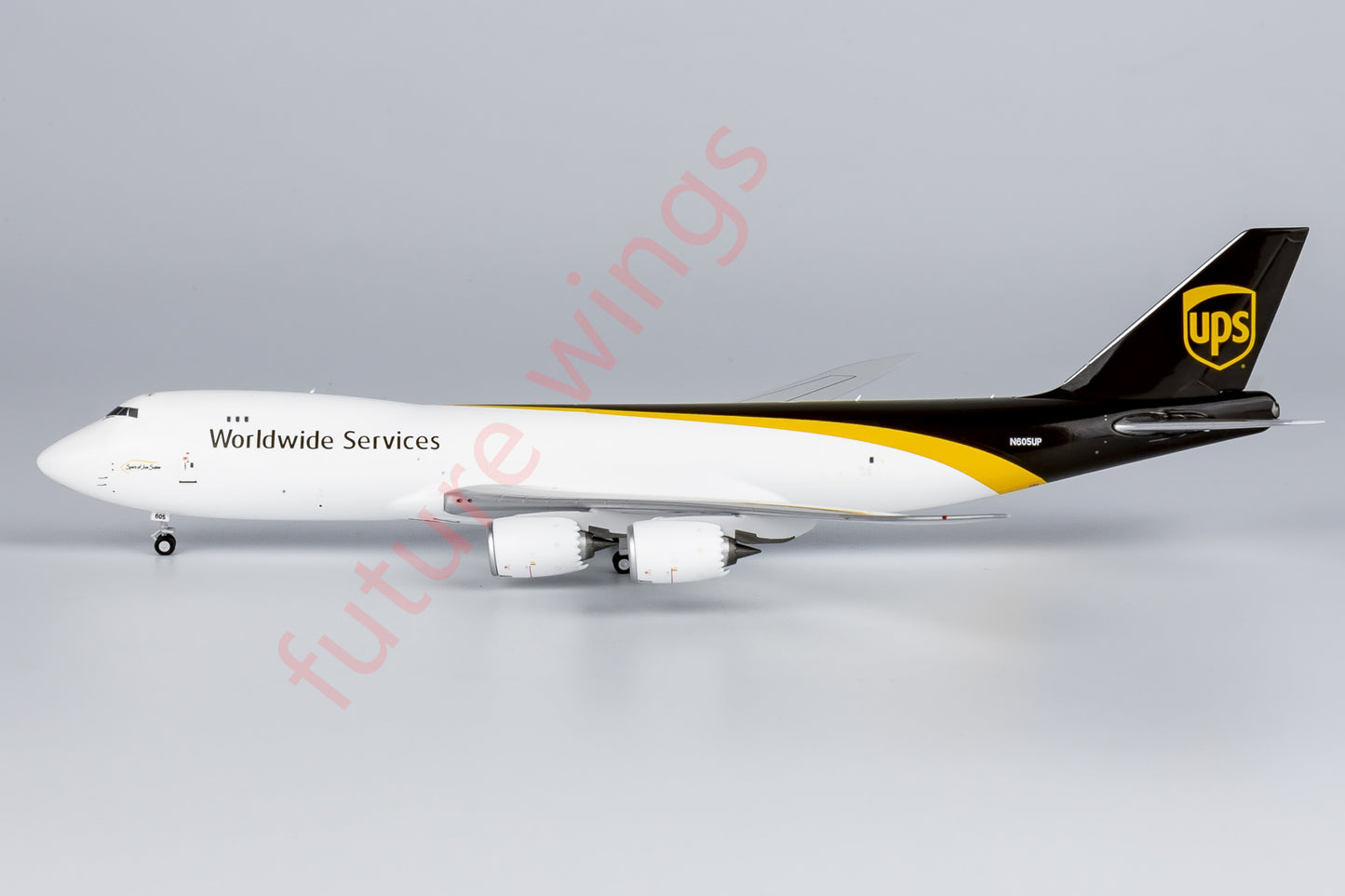 1:400 NG Models NG78026 UPS Boeing 747-8F N605UP Aircraft Model+Free Tractor