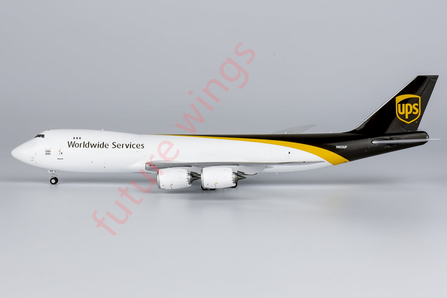 1:400 NG Models NG78025 UPS Boeing 747-8F N633UP Aircraft Model+Free Tractor