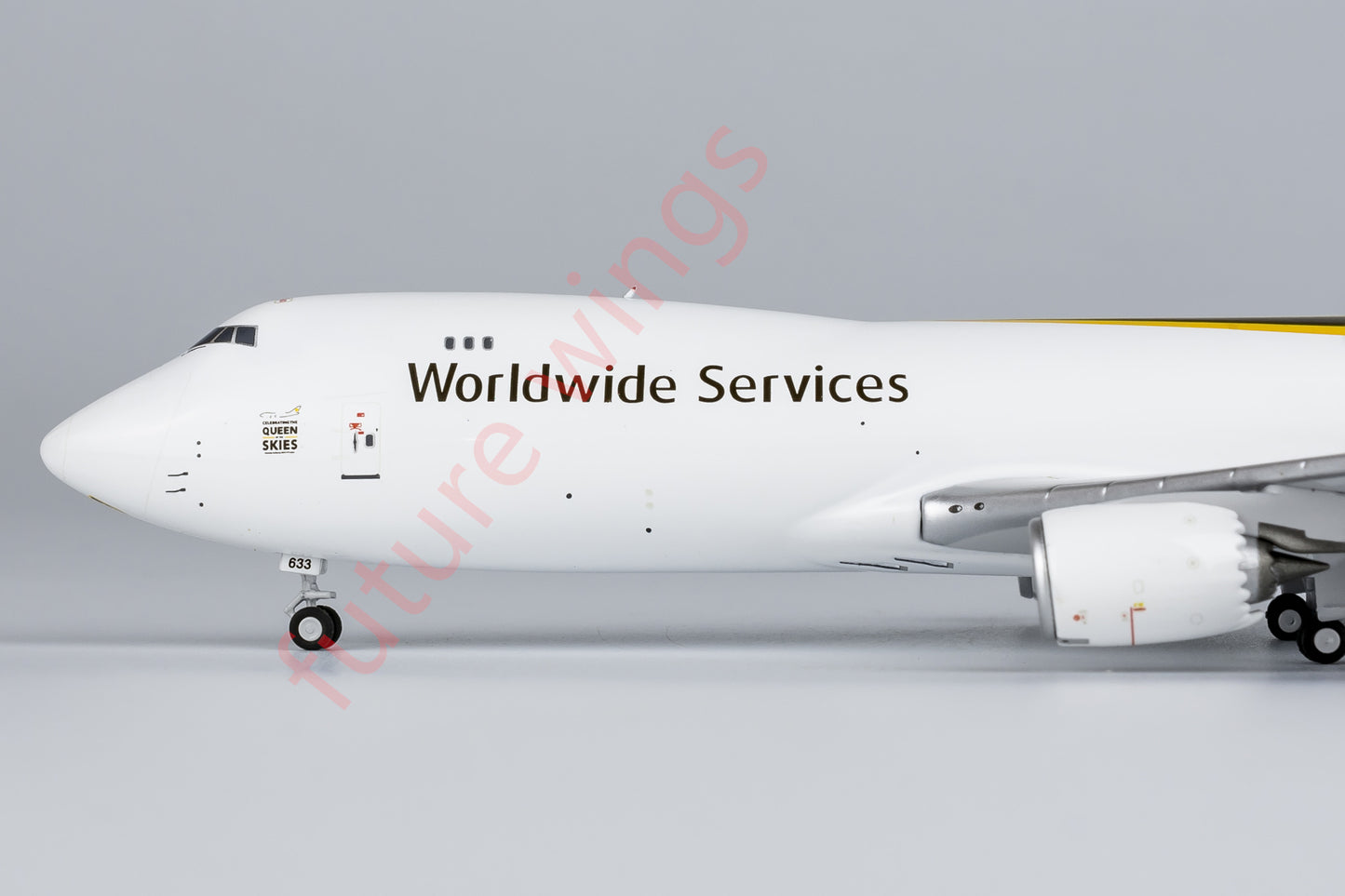 1:400 NG Models NG78025 UPS Boeing 747-8F N633UP Aircraft Model+Free Tractor