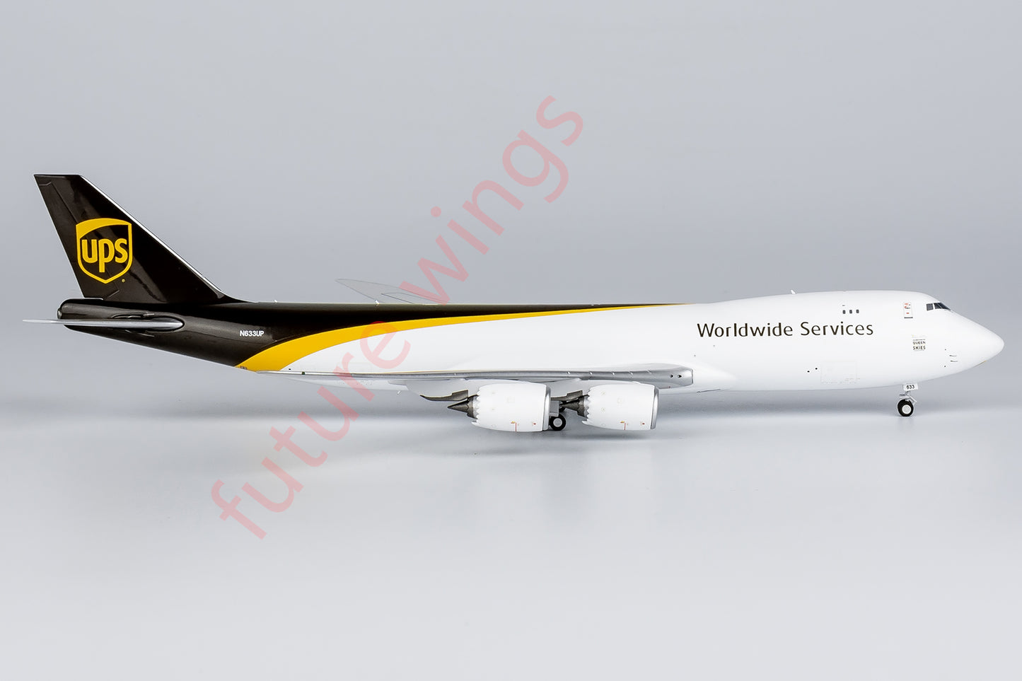 1:400 NG Models NG78025 UPS Boeing 747-8F N633UP Aircraft Model+Free Tractor