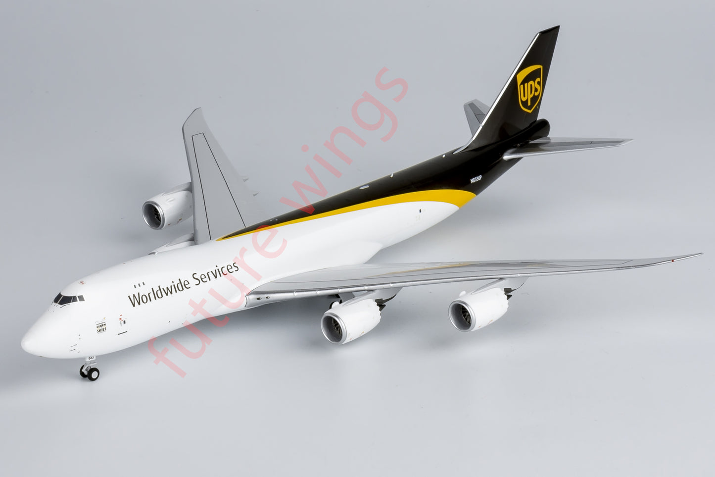 1:400 NG Models NG78025 UPS Boeing 747-8F N633UP Aircraft Model+Free Tractor