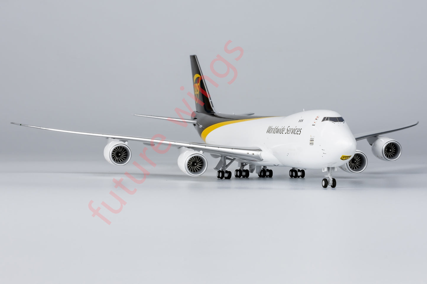 1:400 NG Models NG78025 UPS Boeing 747-8F N633UP Aircraft Model+Free Tractor