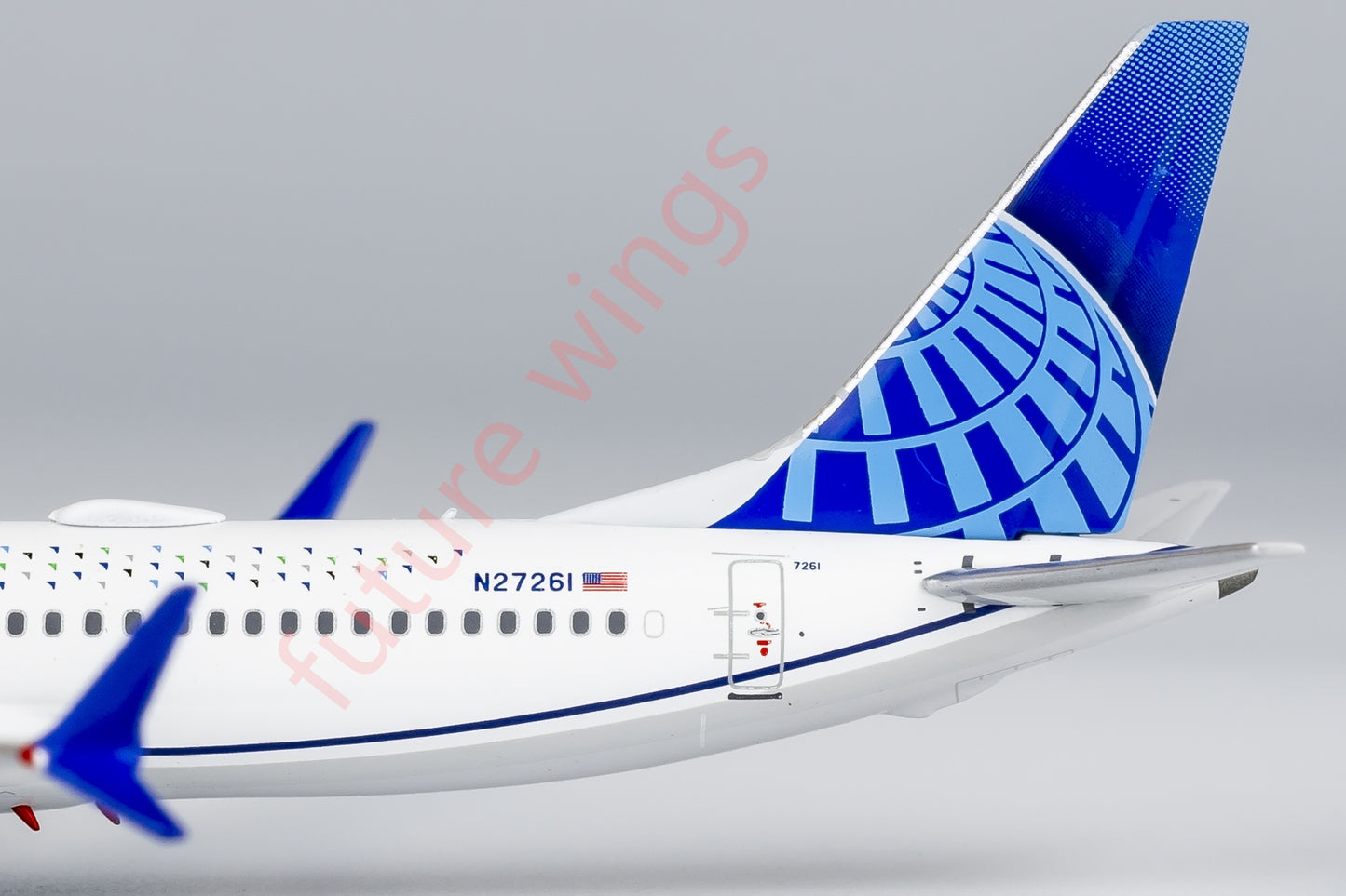 1:400 NG Models NG88040 United Airlines B737 MAX8 N27261 "together' Aircraft Model+Free Tractor