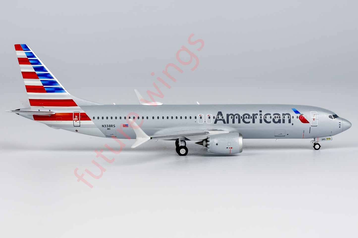 1:400 NG Models NG88033 American Airlines B737 MAX8 N338RS Aircraft Model+Free Tractor