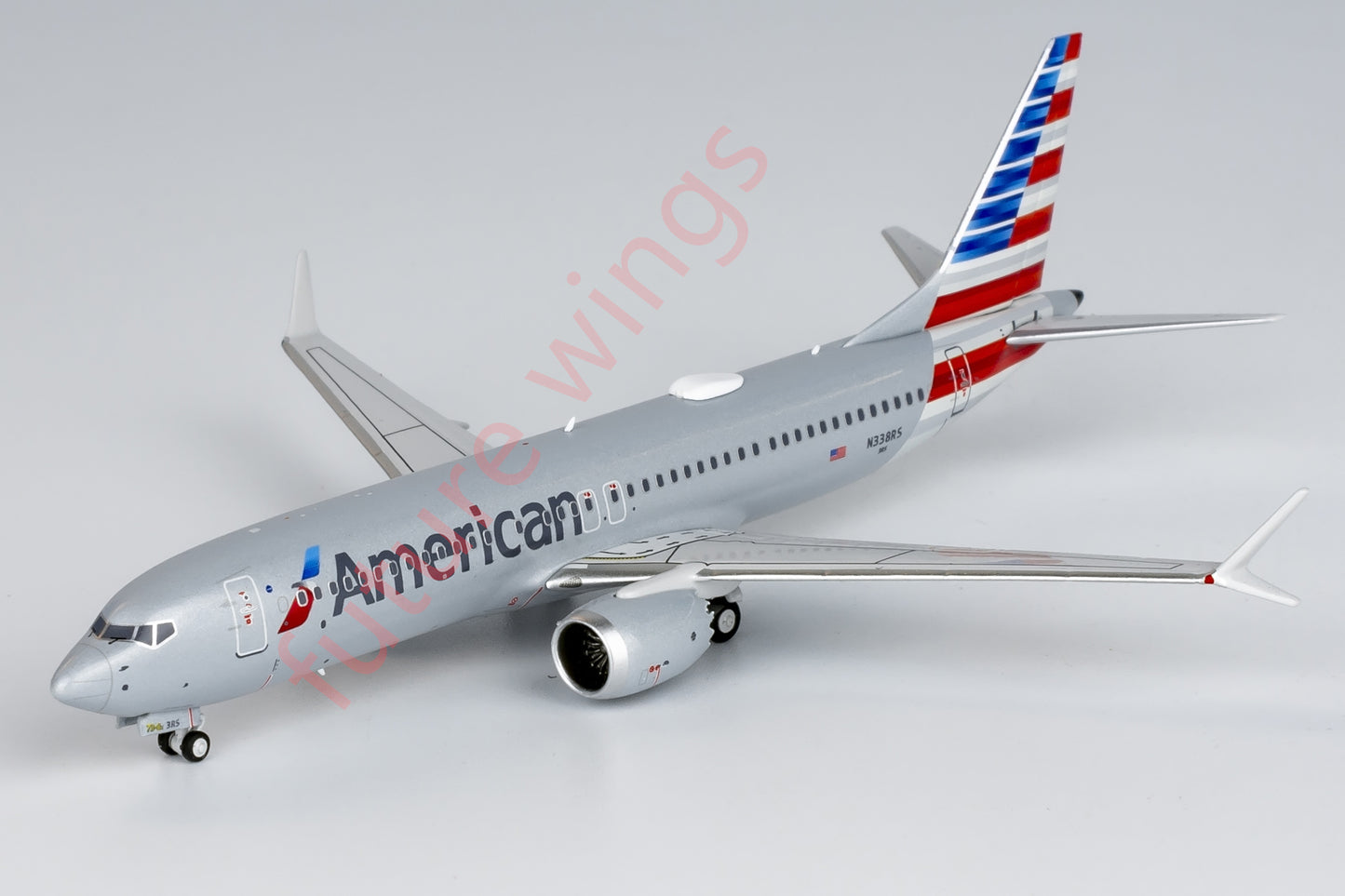 1:400 NG Models NG88033 American Airlines B737 MAX8 N338RS Aircraft Model+Free Tractor