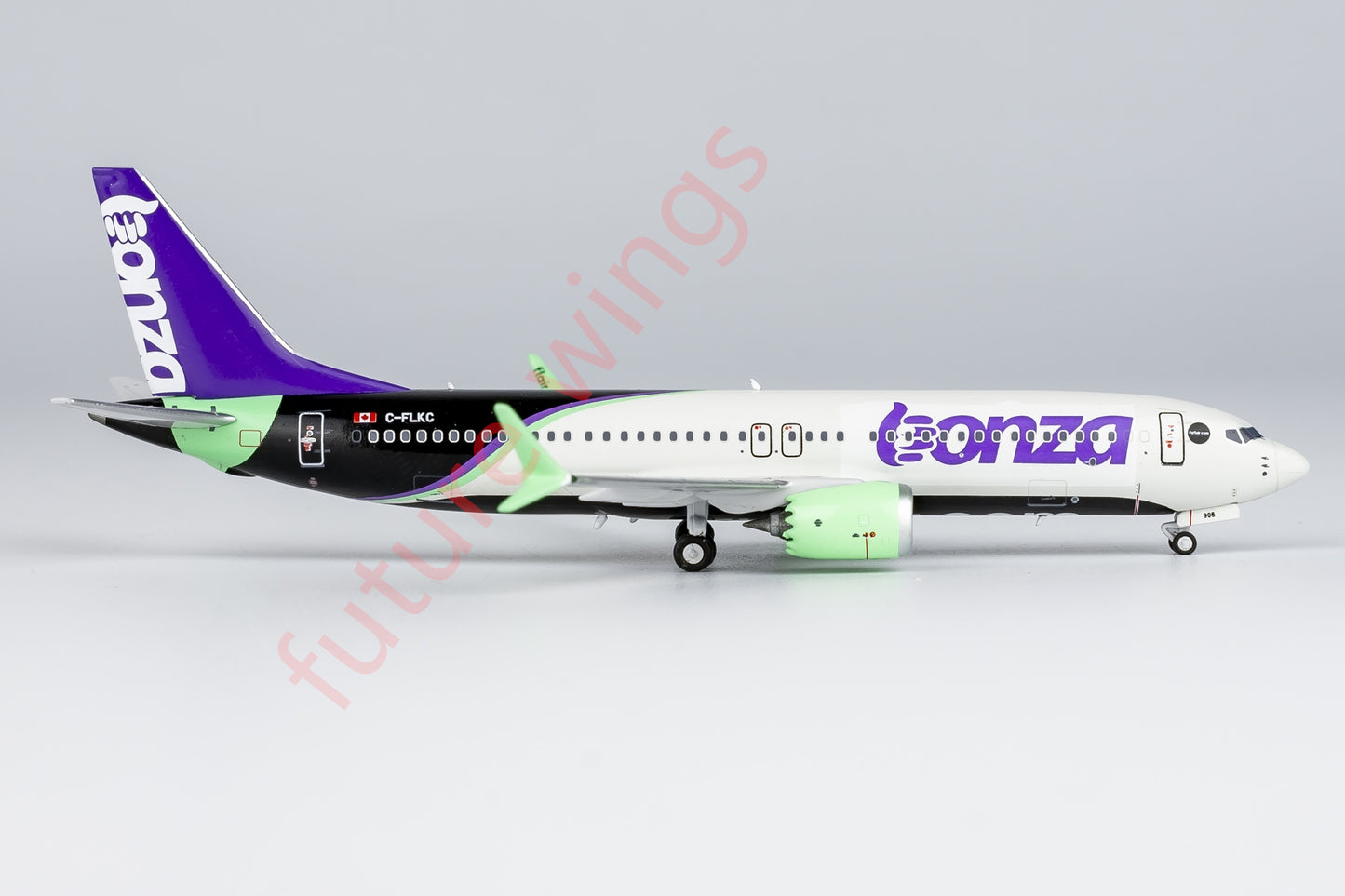 1:400 NG Models NG88032 Bonza Airlines B737 MAX8 C-FLKC Aircraft Model+Free Tractor