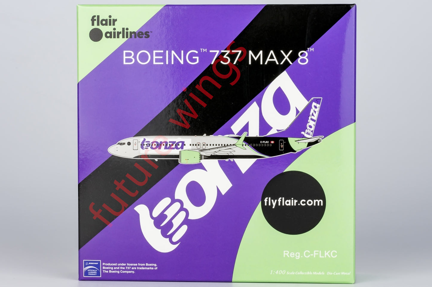 1:400 NG Models NG88032 Bonza Airlines B737 MAX8 C-FLKC Aircraft Model+Free Tractor