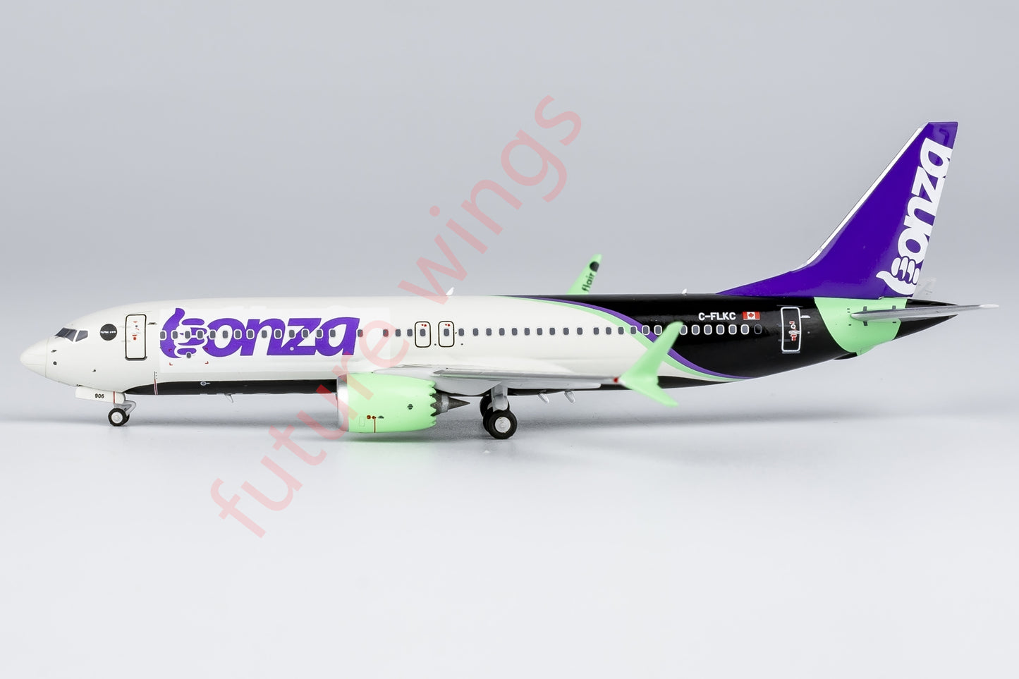 1:400 NG Models NG88032 Bonza Airlines B737 MAX8 C-FLKC Aircraft Model+Free Tractor