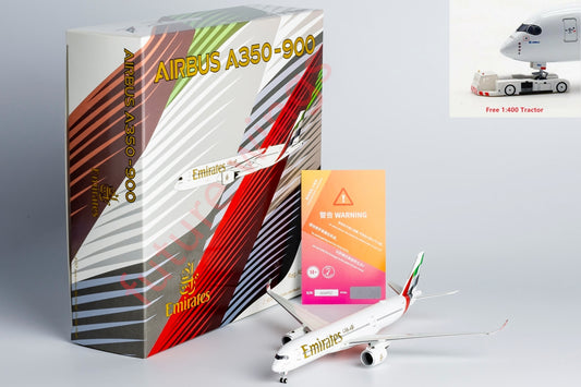 1:400 NG Models NG39072 Emirates Airlines A350-900 A6-EXA Aircraft Model+Free Tractor