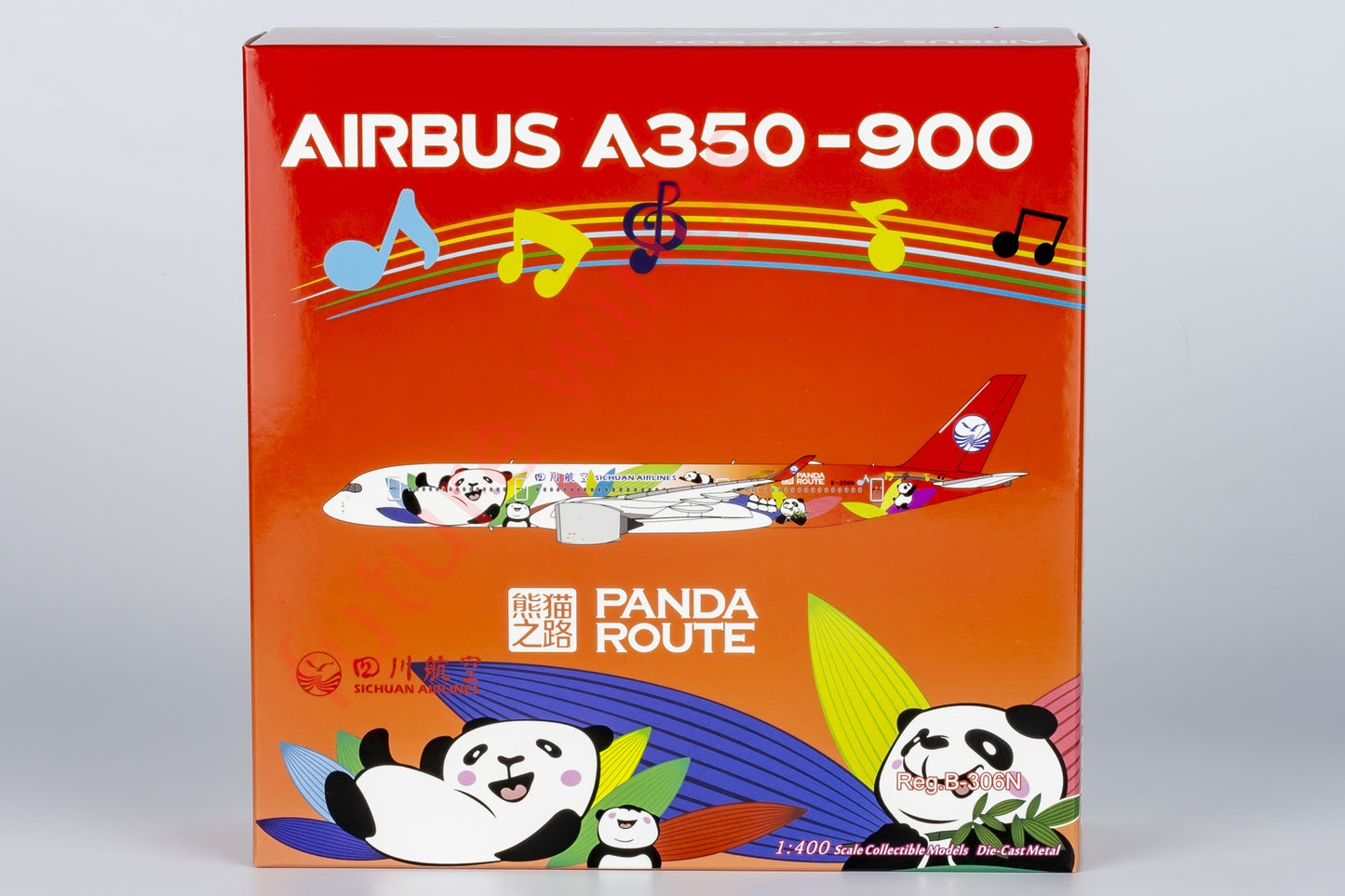 1:400 NG Models NG39080 SiChuan Airlines A350-900 B-306N Aircraft Model+Free Tractor