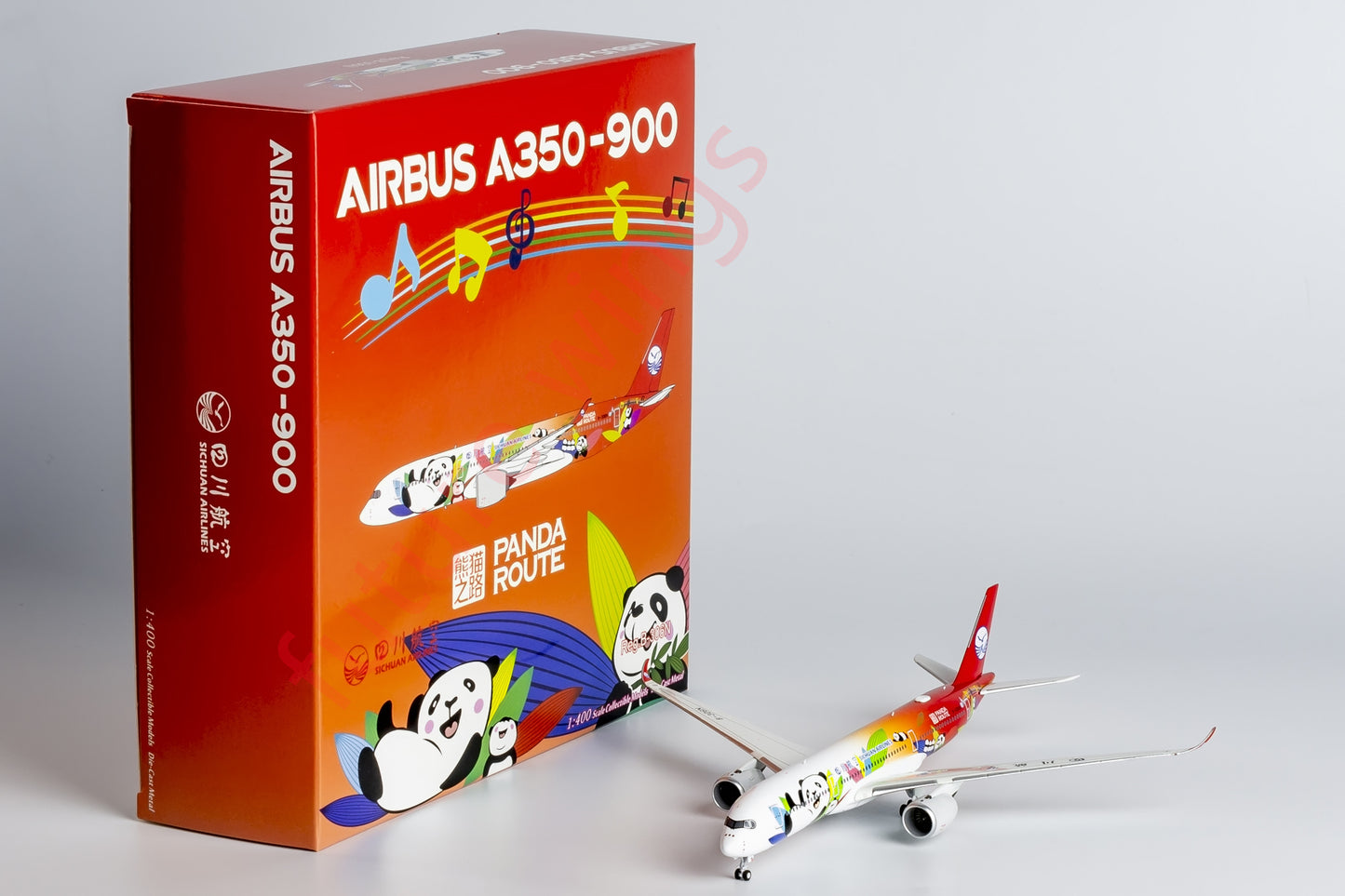 1:400 NG Models NG39080 SiChuan Airlines A350-900 B-306N Aircraft Model+Free Tractor