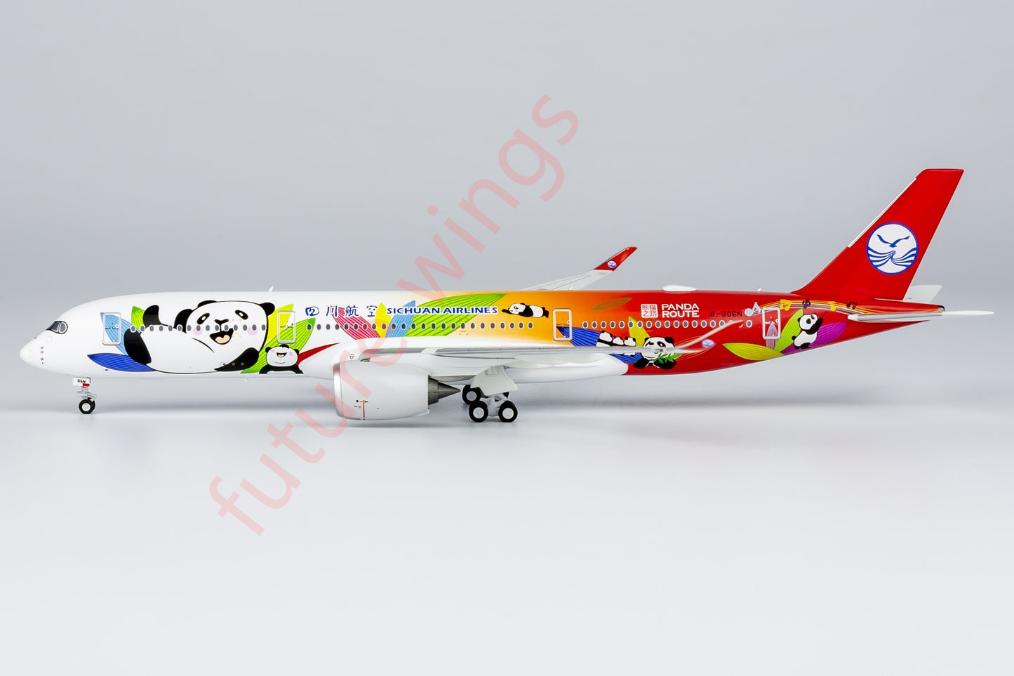 1:400 NG Models NG39080 SiChuan Airlines A350-900 B-306N Aircraft Model+Free Tractor