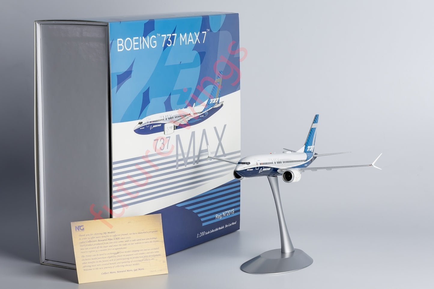 1:200 NG Models NG91001 Boeing 737 MAX 7 N7201S Aircraft Model