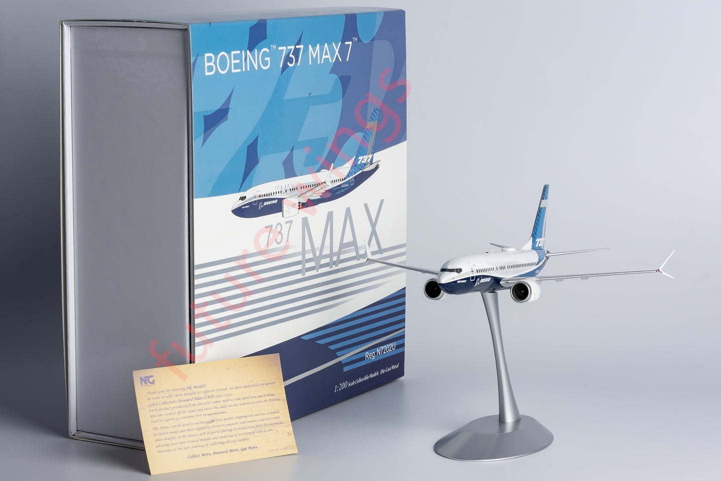 1:200 NG Models NG91002 Boeing 737 MAX 7 N7202U Aircraft Model