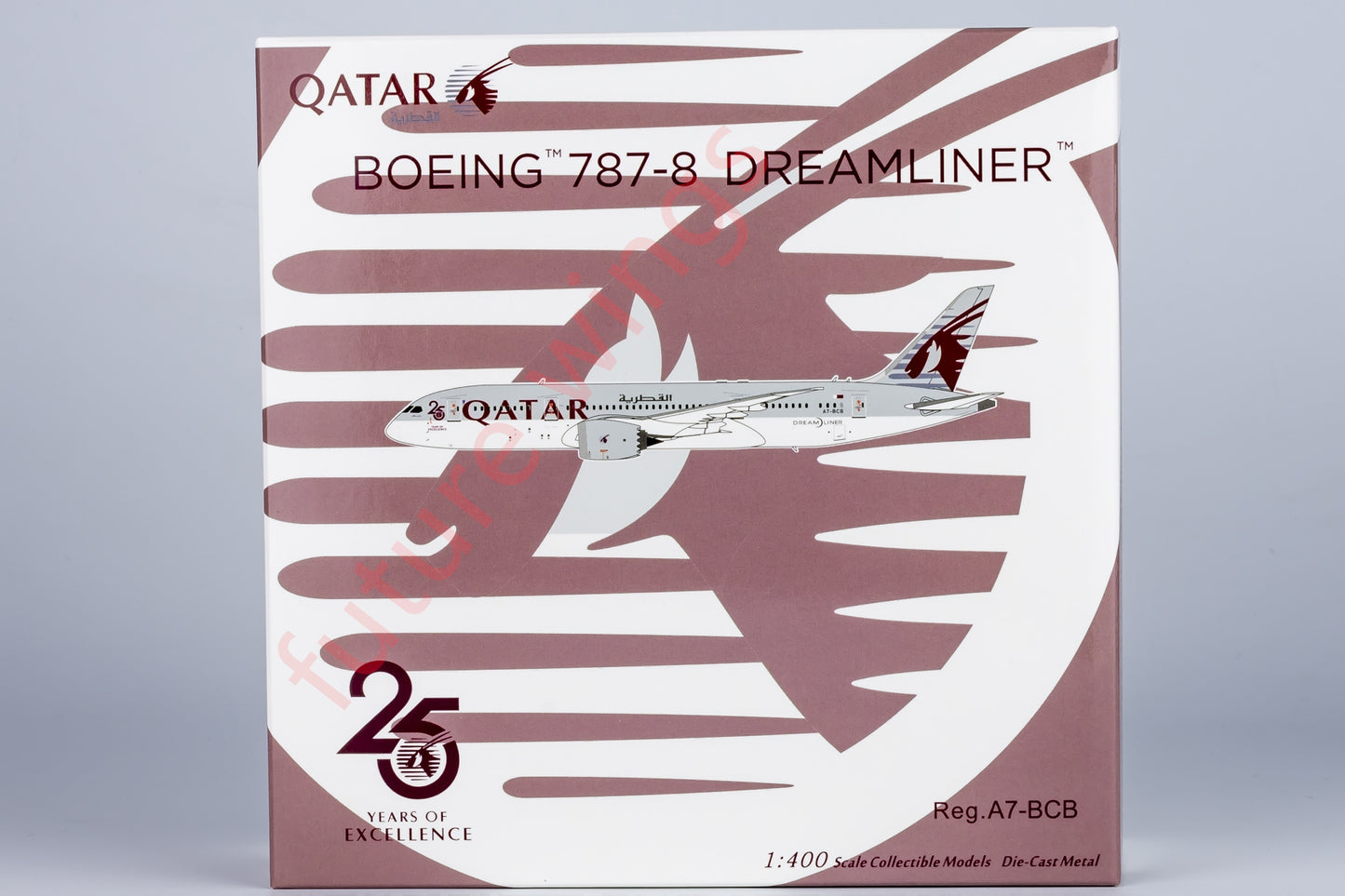 1:400 NG Models NG59011 Qatar Airways B787-8 A7-BCB Aircraft Model+Free Tractor