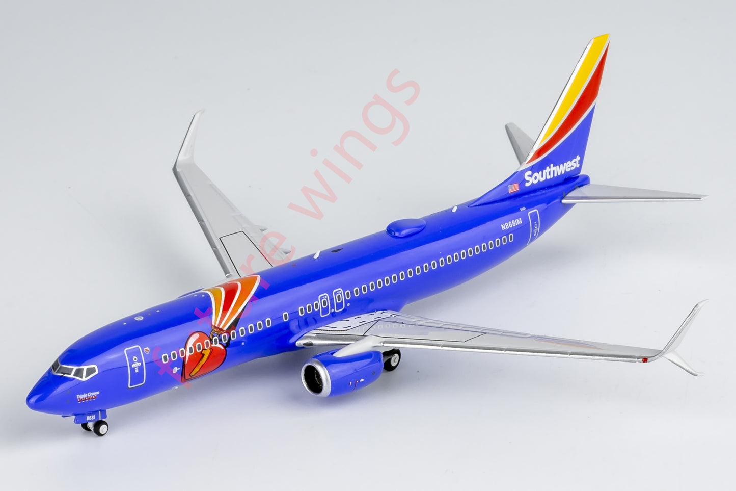 1:400 NG Models NG58238 SouthWest B737-800/w N8681M Aircraft Model+Free Tractor