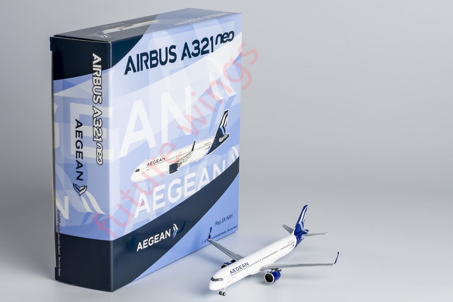 1:400 NG Models NG58238 AEGEAN Air A321NEO SX-NAH Aircraft Model+Free Tractor