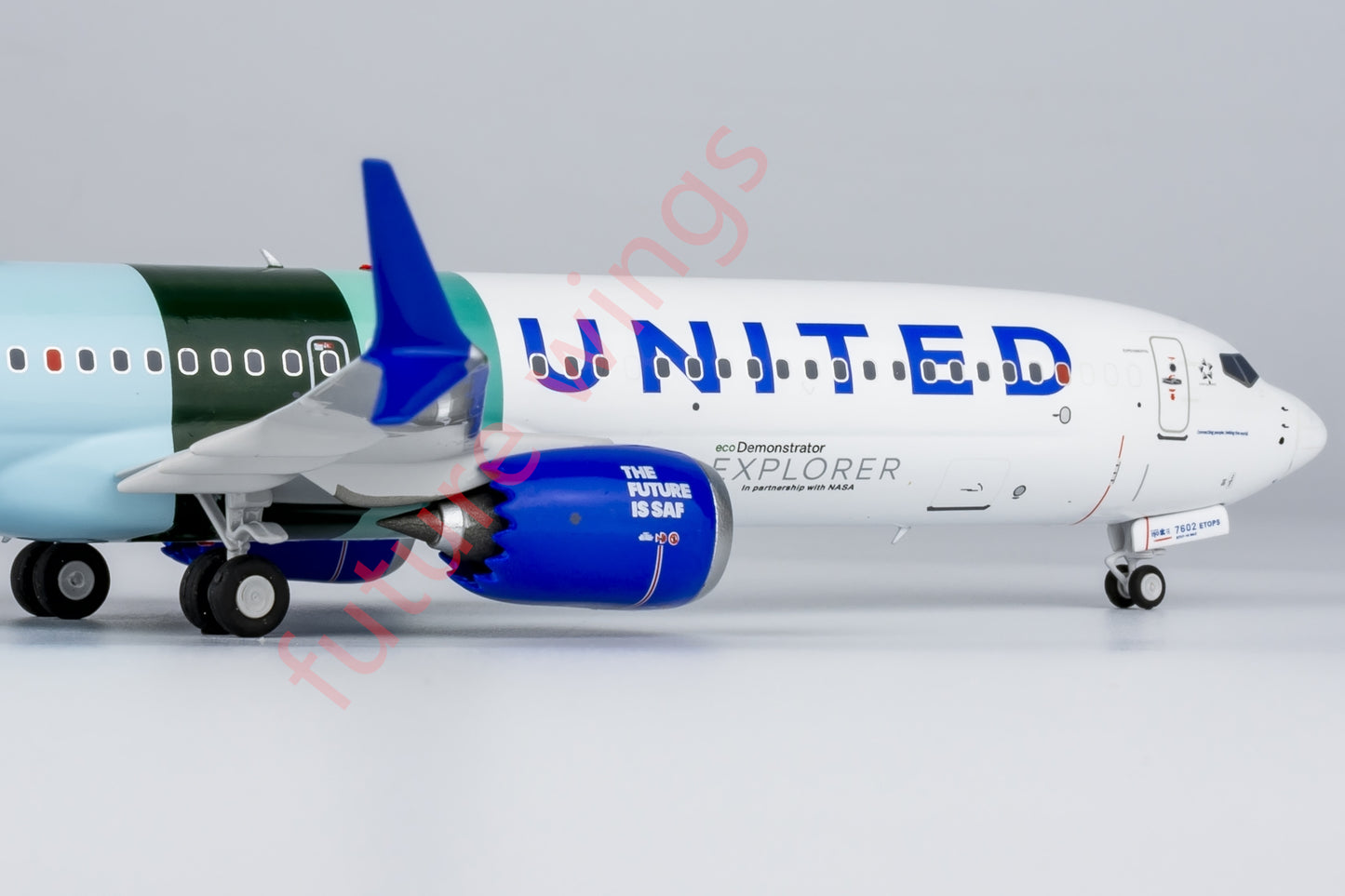 1:200 NG Models NG95003 United Airlines B737 MAX10 N27602 Aircraft Model With Stand