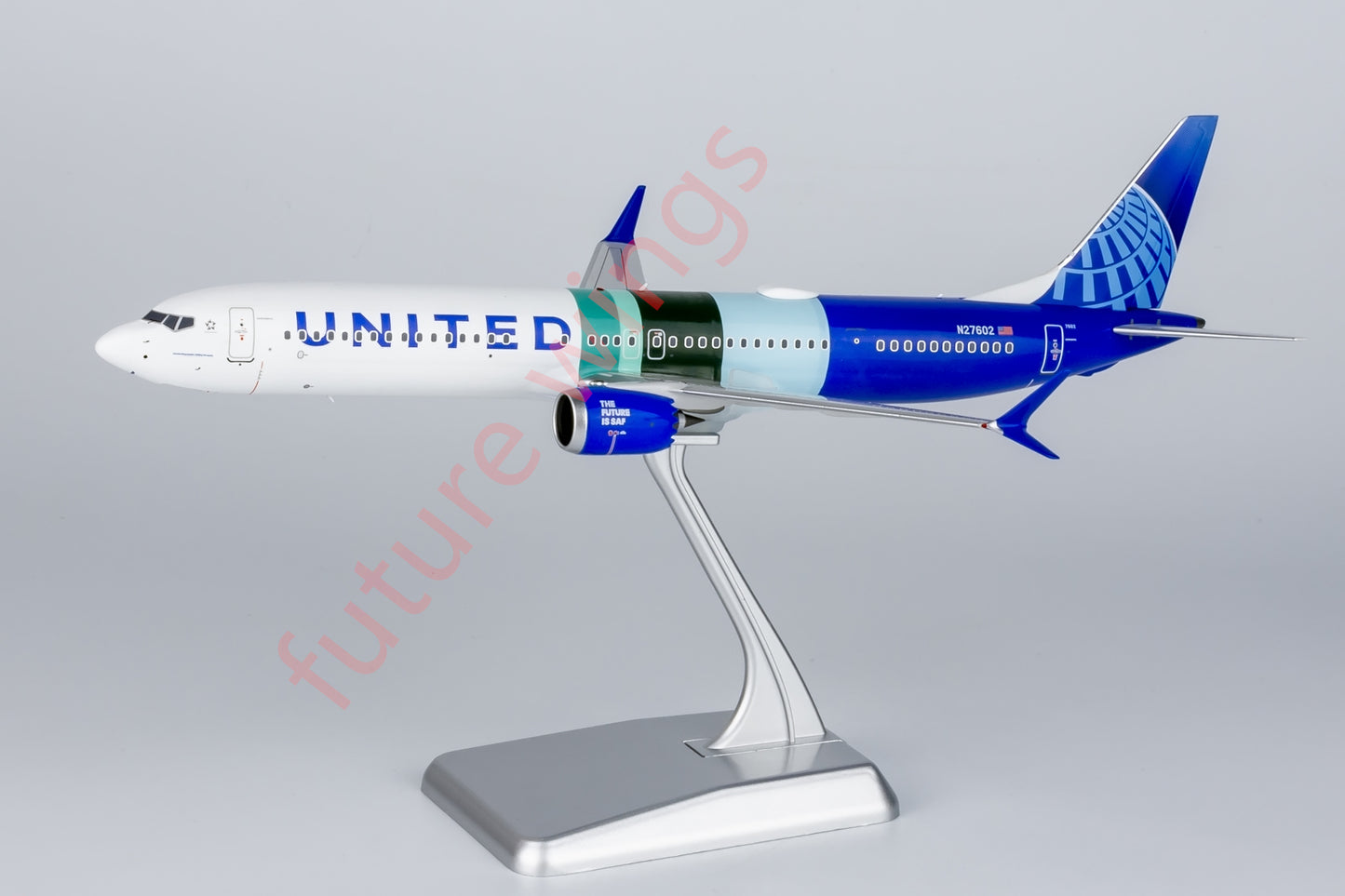 1:200 NG Models NG95002 United Airlines B737 MAX10 N27602 Aircraft Model With Stand