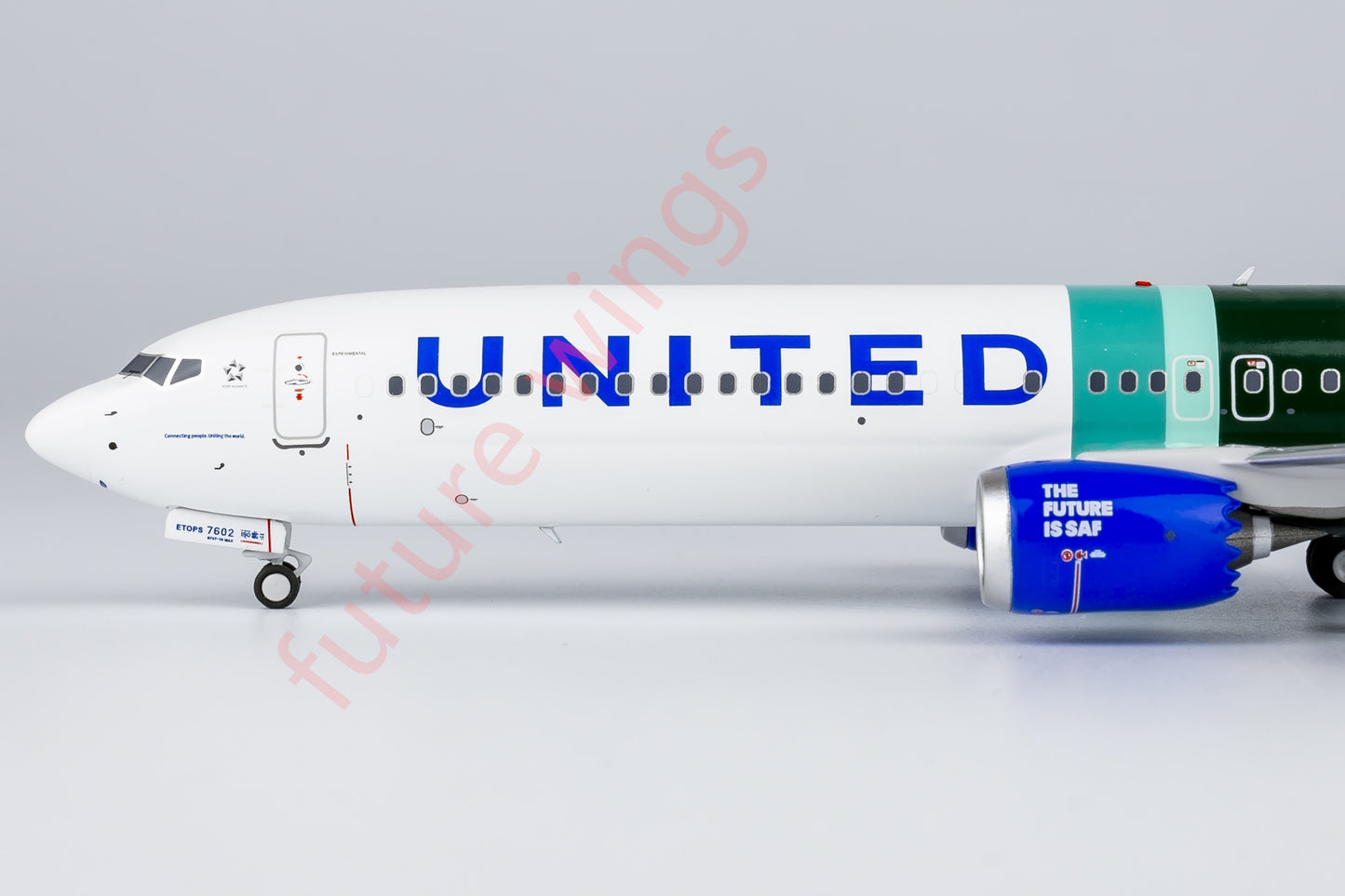 1:200 NG Models NG95002 United Airlines B737 MAX10 N27602 Aircraft Model With Stand