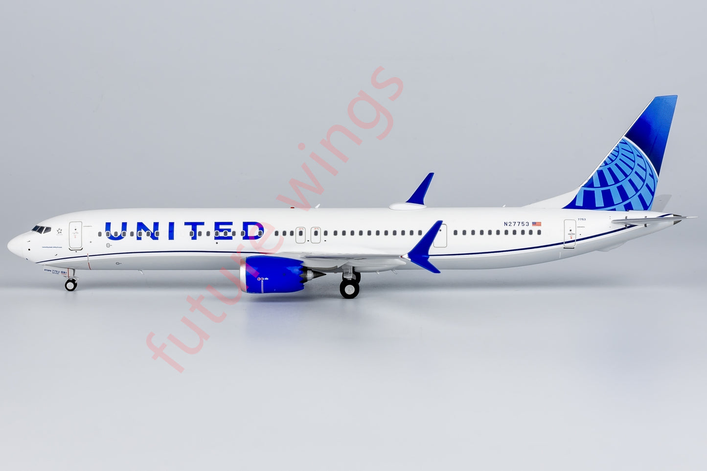 1:200 NG Models NG95001 United Airlines B737 MAX10 N27753 Aircraft Model With Stand