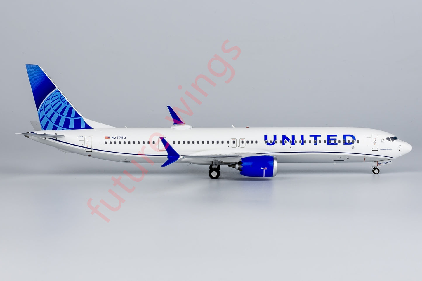 1:200 NG Models NG95001 United Airlines B737 MAX10 N27753 Aircraft Model With Stand