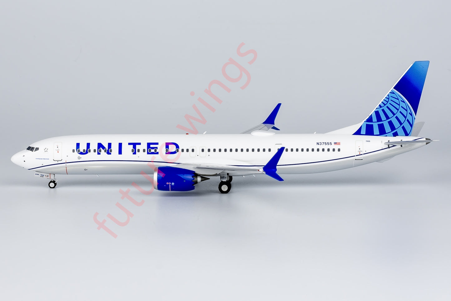 1:200 NG Models NG94001 United Airlines B737 MAX9 N37555 Aircraft Model With Stand