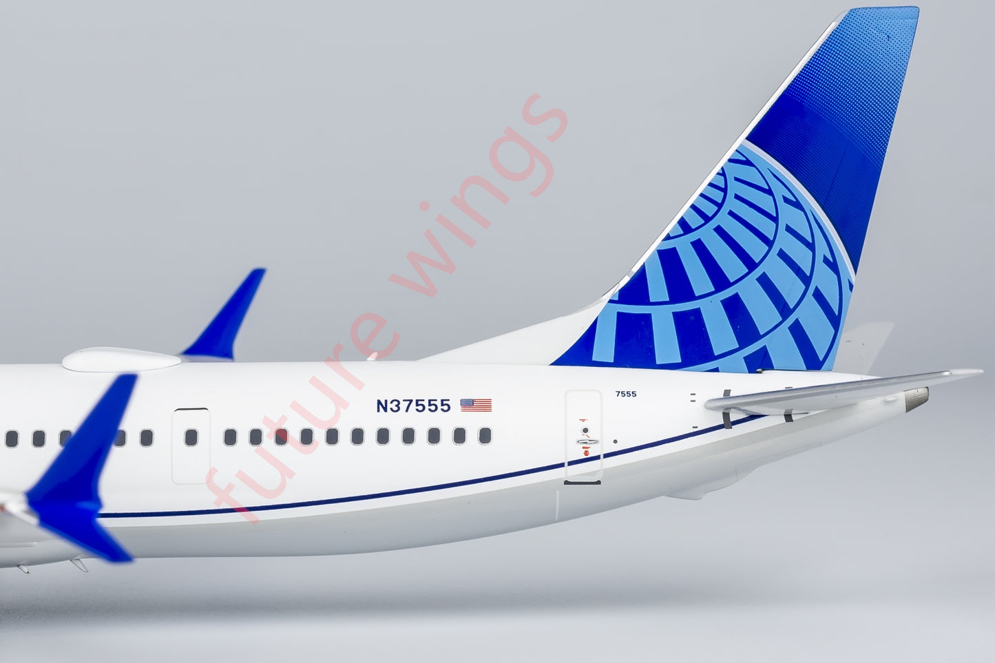 1:200 NG Models NG94001 United Airlines B737 MAX9 N37555 Aircraft Model With Stand