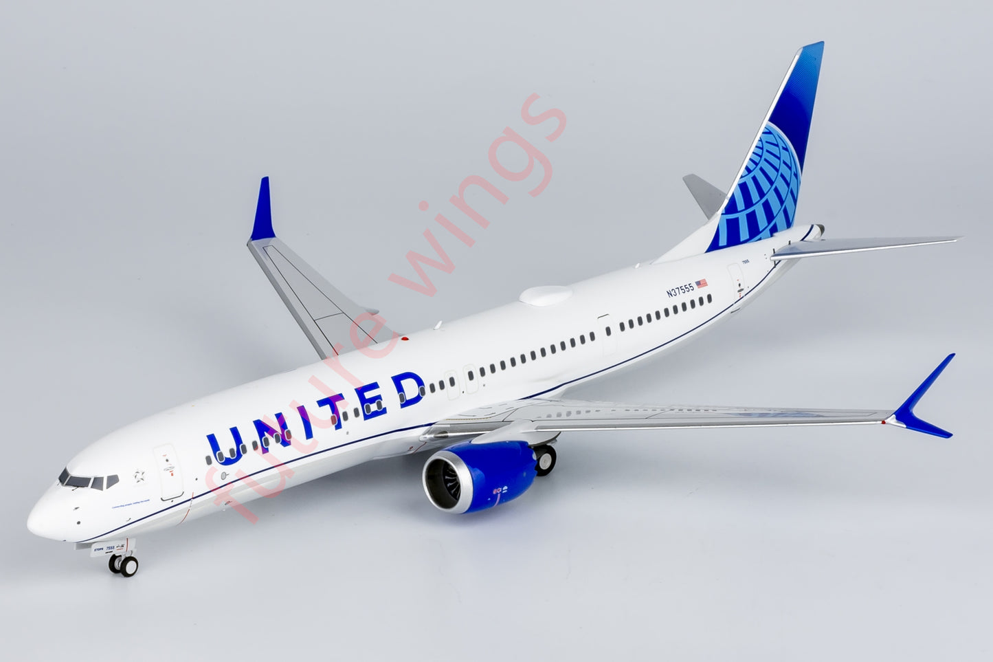 1:200 NG Models NG94001 United Airlines B737 MAX9 N37555 Aircraft Model With Stand