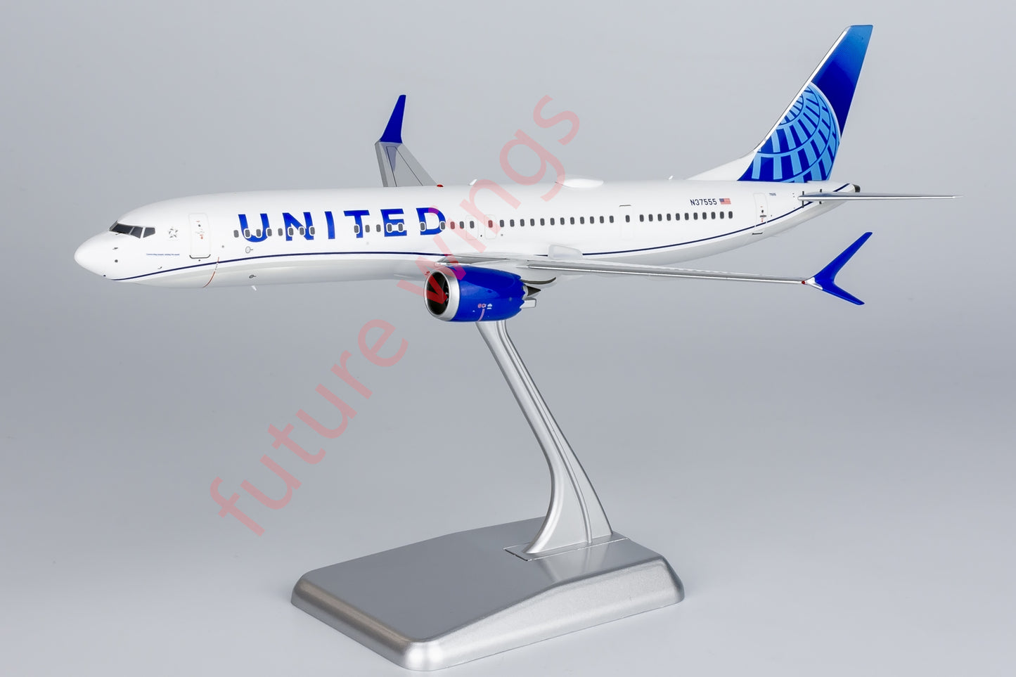 1:200 NG Models NG94001 United Airlines B737 MAX9 N37555 Aircraft Model With Stand