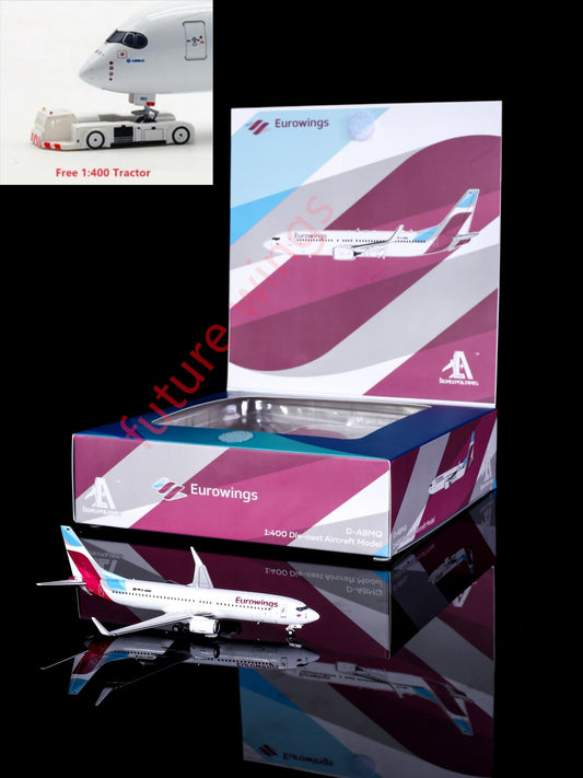 1:400 AeroPolaris HA7380002 Eurowings Boeing 737-800 D-ABMQ Aircraft Model+Free Tractor