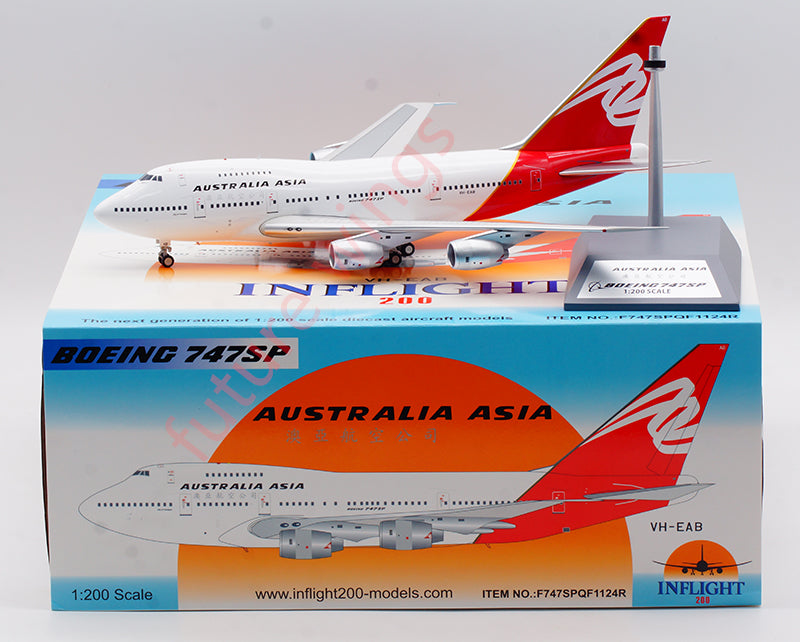 1:200 InFlight200 Australia Asia Airlines B747SP VH-EAB Aircraft Model