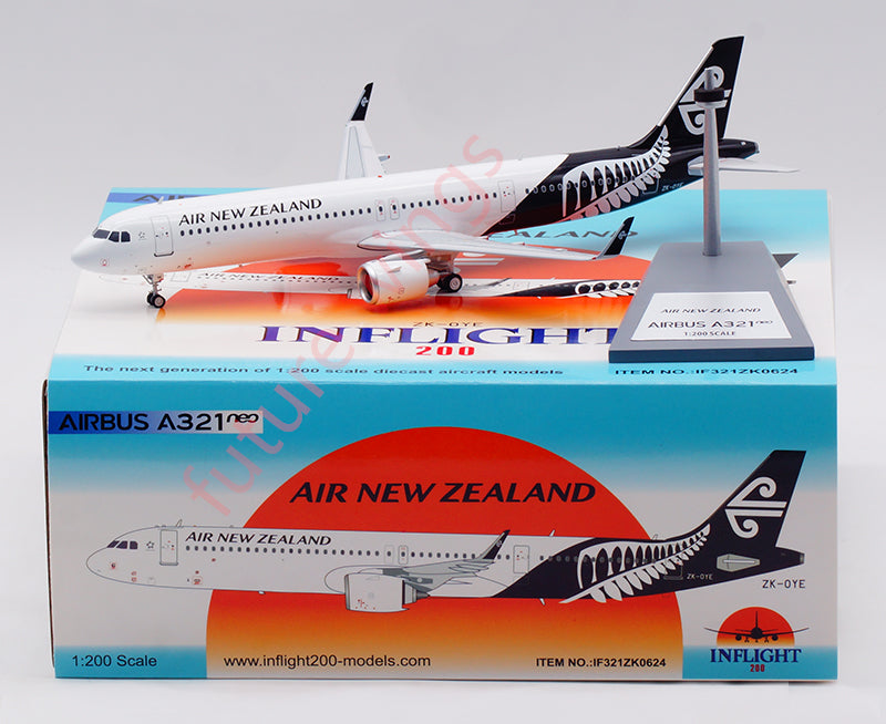 1:200 InFlight200 Air New Zealand Airbus A321NEO ZK-OYE Aircraft Model With Stand