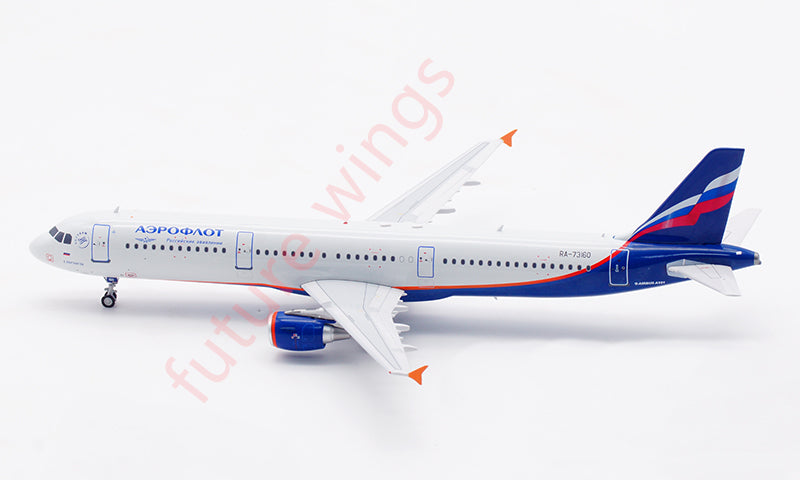 1:200 B-Models Aeroflot Airbus A321 RA-73160 Aircraft Model With Stand