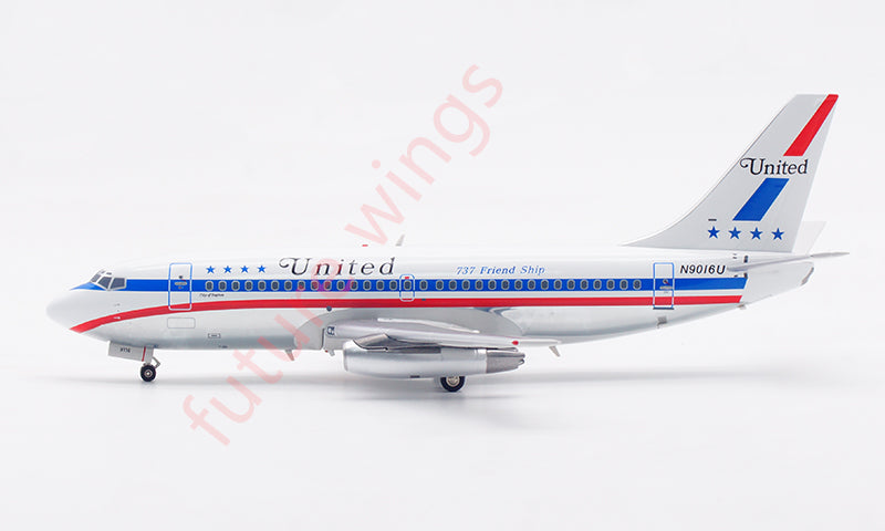 1:200 InFlight200 United Airlines B737-200 N9016U Aircraft Model With Stand