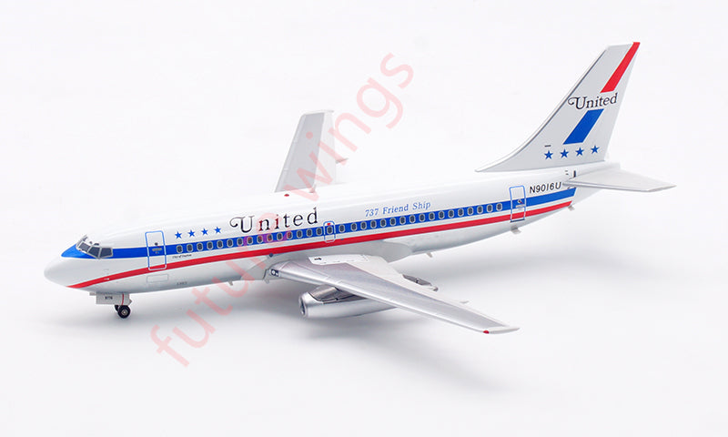 1:200 InFlight200 United Airlines B737-200 N9016U Aircraft Model With Stand