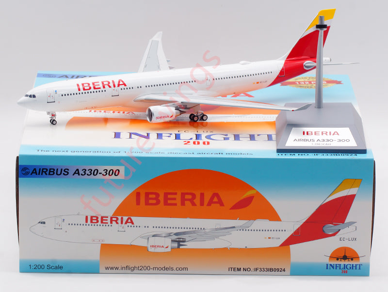 1:200 InFlight200 Iberia A330-300  EC-LUX Aircraft Model With Stand