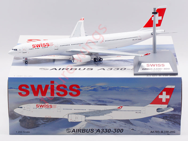 1:200 B-Models Swiss A330-300 HB-JHG Aircraft Model With Stand（复制）