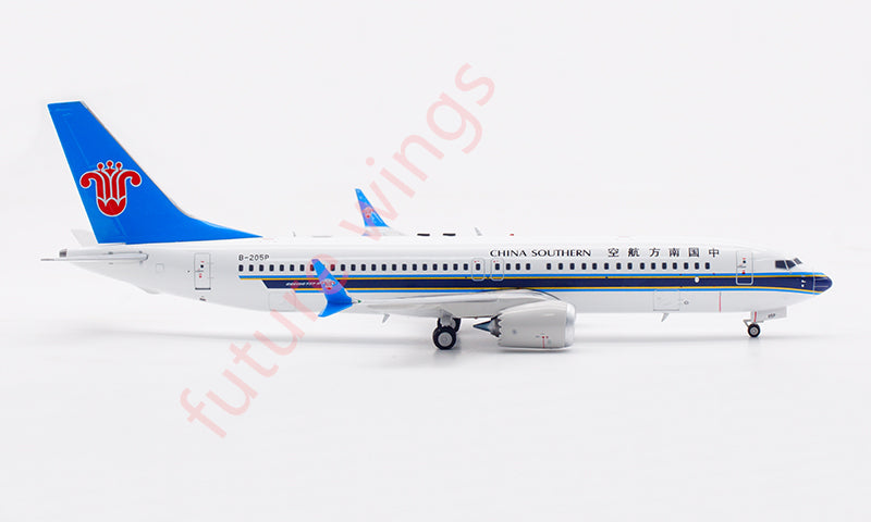 1:200 Aviation200 China Southern Airlines B737-8MAX B-205P Aircraft Model With Stand