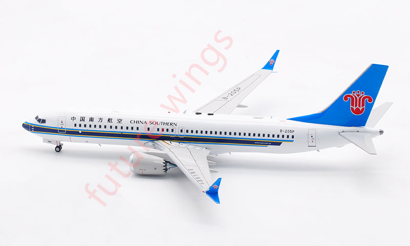 1:200 Aviation200 China Southern Airlines B737-8MAX B-205P Aircraft Model With Stand