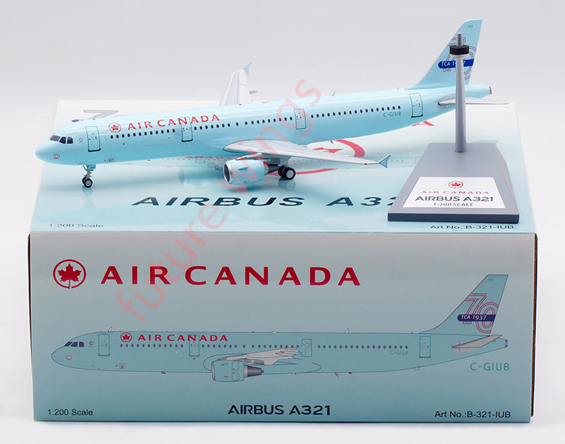 1:200 B-Models Air Canada A321 C-GIUB 70TH Aircraft Model With Stand