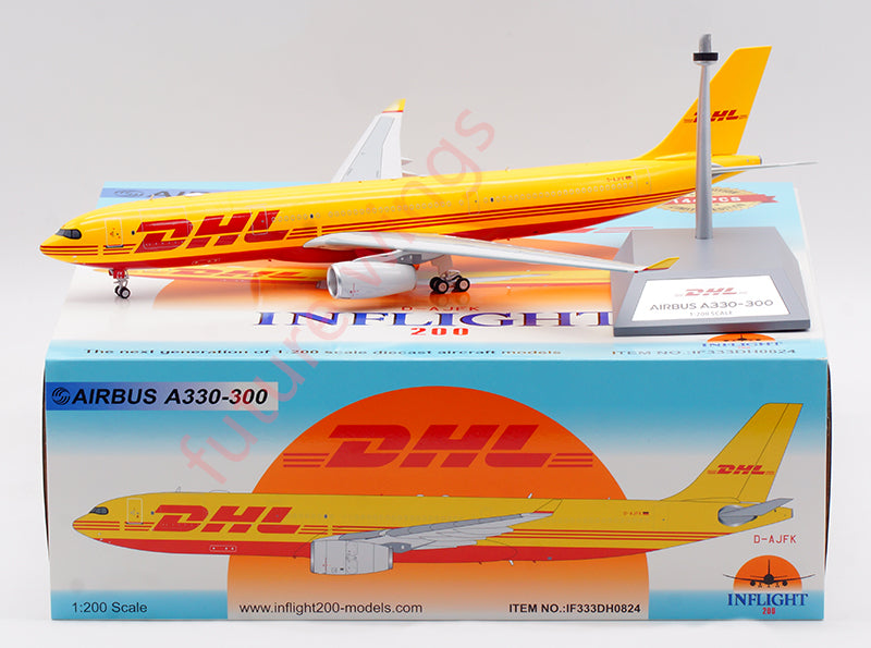 1:200 InFlight200 DHL A330-300F D-AJFK Aircraft Model With Stand