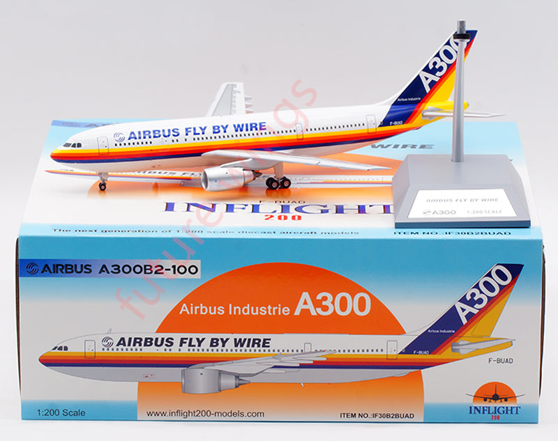 1:200 InFlight200 Airbus House Color A300B2-100 F-BUAD Diecast Aircraft Model With Stand