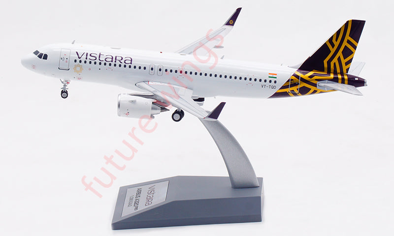 1:200 InFlight200 Vistara Airlines A320-200 VT-TQD Aircraft Model With Stand