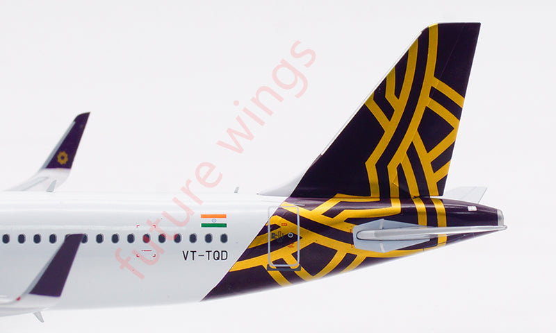 1:200 InFlight200 Vistara Airlines A320-200 VT-TQD Aircraft Model With Stand