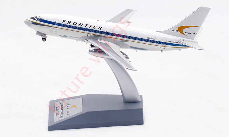 1:200 InFlight200 Frontier Airlines B737-200 N7381F Aircraft Model With Stand